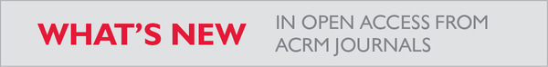 WHAT'S NEW in Open Access From ACRM Journals