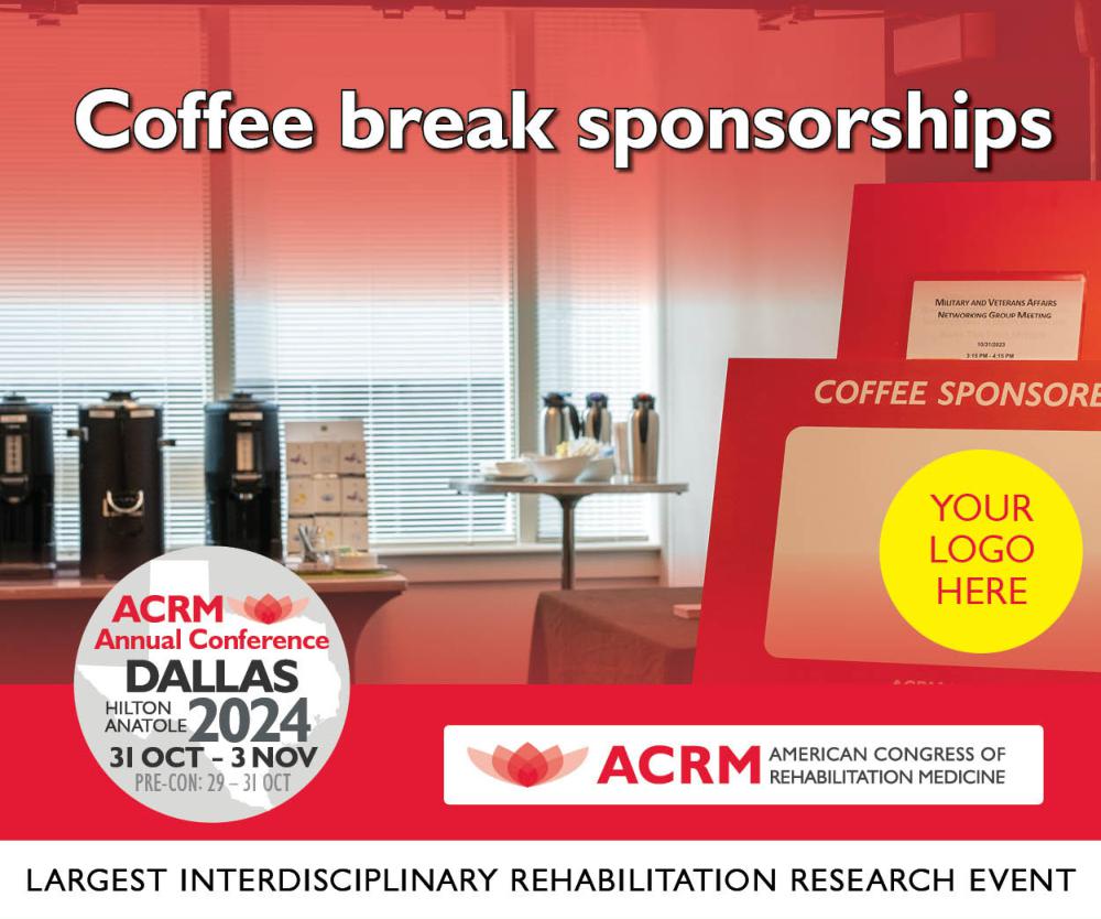 Coffee Break Sponsorships now available for the ACRM Annual Fall Conference. | Contact the ACRM 365 Sales team to lock-in on attractive packages and inquire about special offers. | Contact form >>> ACRM.org/salesform | View all sponsorship options >>> ACRM.org/sponsorships